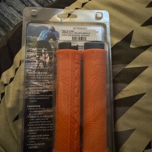Orange Bike Handlebar Grips - Pair